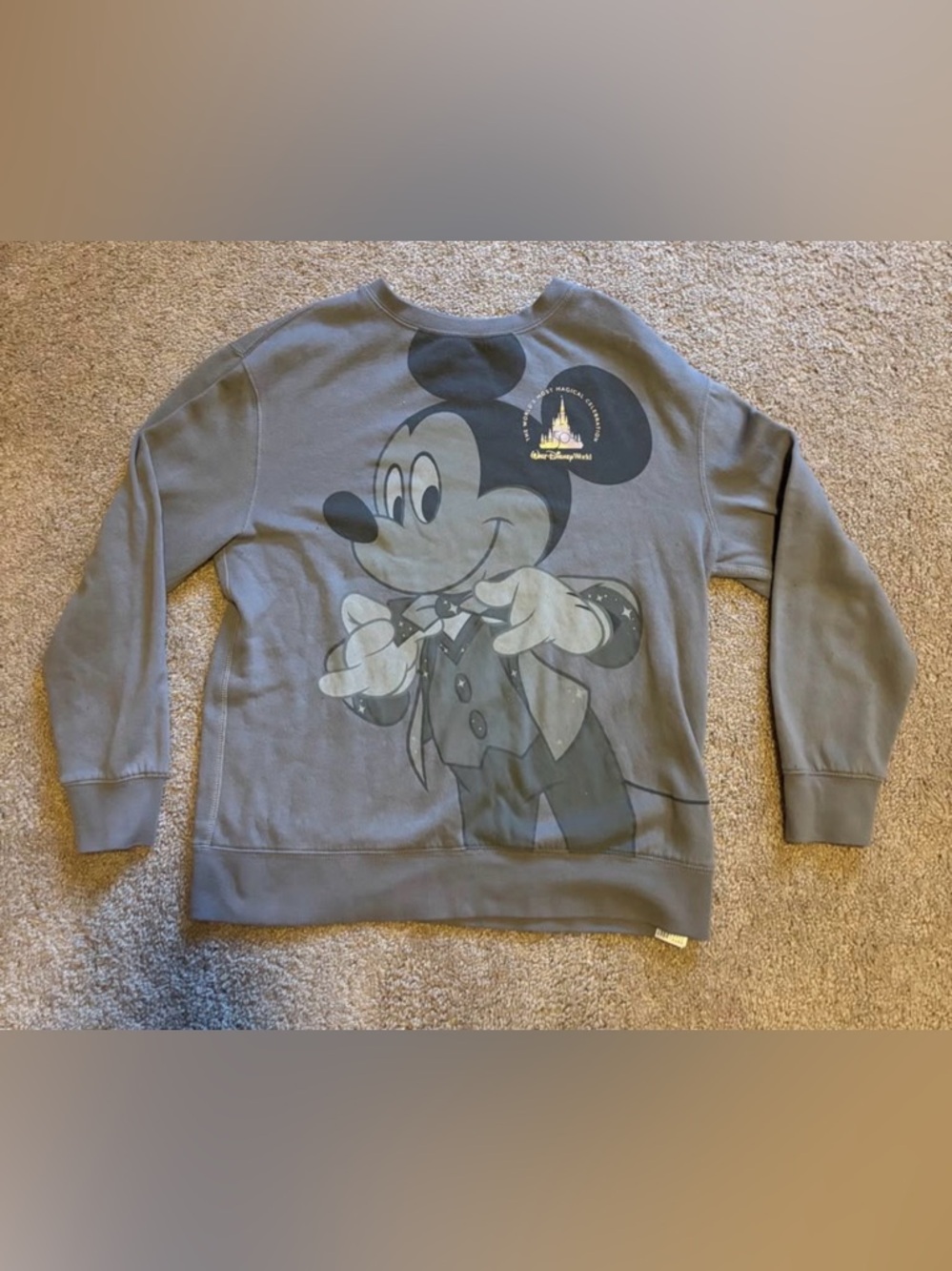Disney Parks WDW 50th Anniversary Celebration Mickey Mouse Pullover Sweater